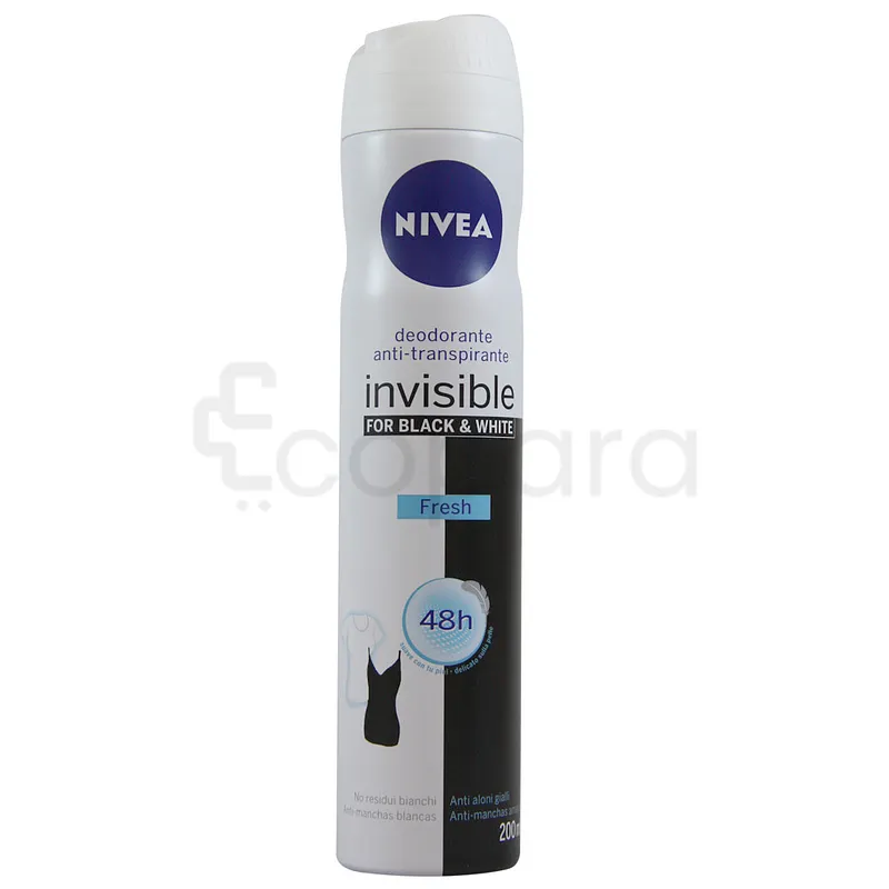NIVEA DEODORANT ANTI-TRANSPIRANT BLACK AND WHITE FRESH FEMME 200ML