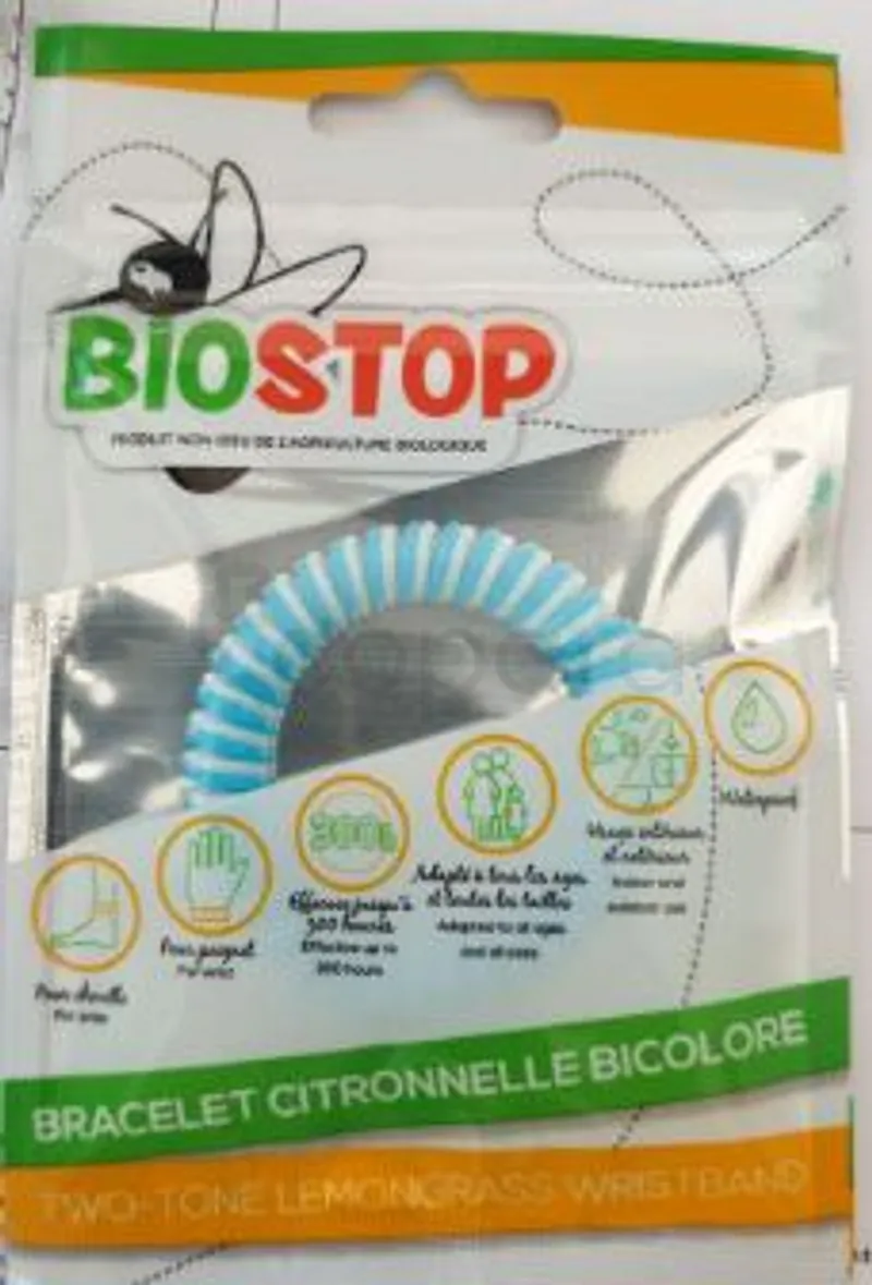 BIOSTOP BRACELET CITRONNELLE BICOLORE