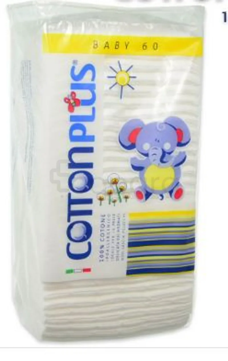 COTTON PLUS BABY CARRE BOITE DE 60