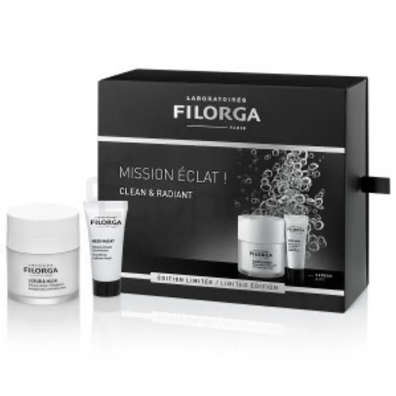 FILORGA COFFRET MISSION ECLAT SCRUB AND MASK 55ML + MASQUE LISSANT 15ML