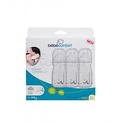 BEBE CONFORT KIT 3 BIBERONS 240ML REFERENCE 34120108