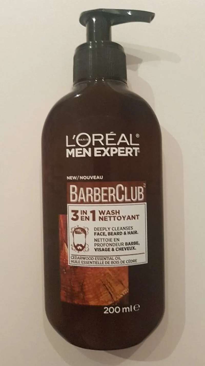 L'ORÉAL MEN EXPERT BARBERCLUB 3EN1 NETTOYANT BARBE VISAGE ET CHEVEUX 200ML