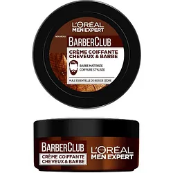 L'ORÈAL MEN EXPERT BARBERCLUB CREME COIFFANTE CHEVEUX ET BARBE 75ML