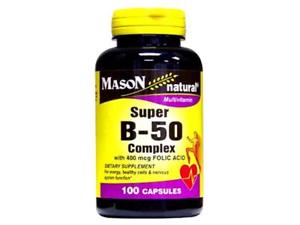 MASON NATURAL SUPER B-50 COMPLEX 50MG BOITE DE 100 CAPSULES