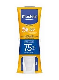 MUSTELA PACK DOUBLE LAIT SPRAY TRES HAUTE PROTECTION SPF50 2*200ML