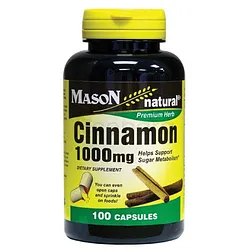 MASON NATURAL CINNAMON 1000MG BOITE DE 100 CAPSULES