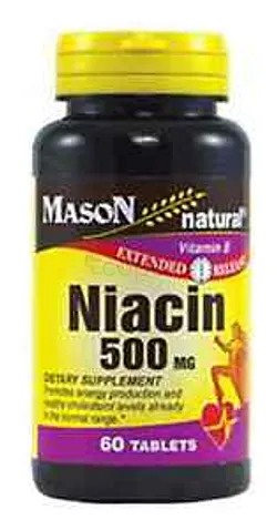 MASON NATURAL NIACIN 500MG BOITE DE 60 CAPSULES