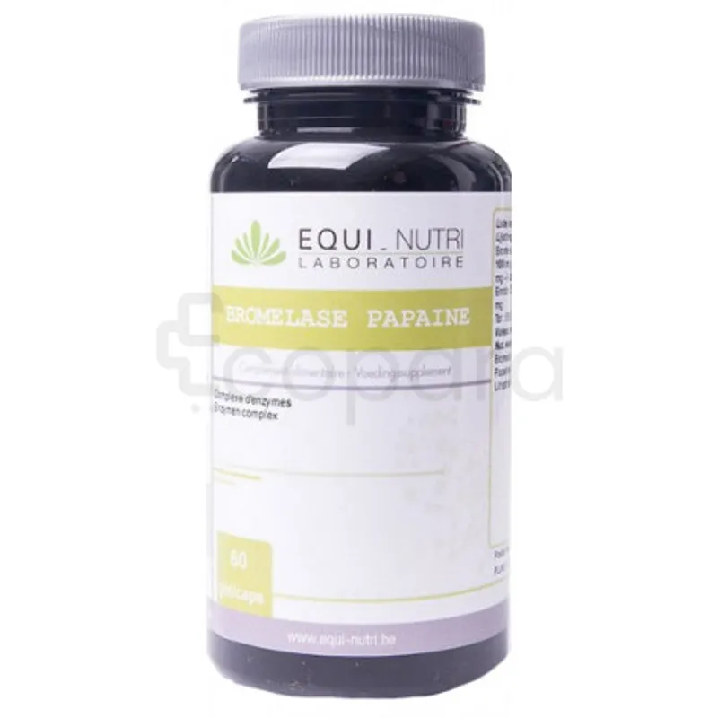 EQUI-NUTRI BROMELASE PAPAINE NUMERO 46 BOITE DE 60 GELULES