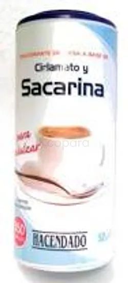CICLAMATO Y SACARINA HACENDADO 52G BOITE DE 850 COMPRIMES
