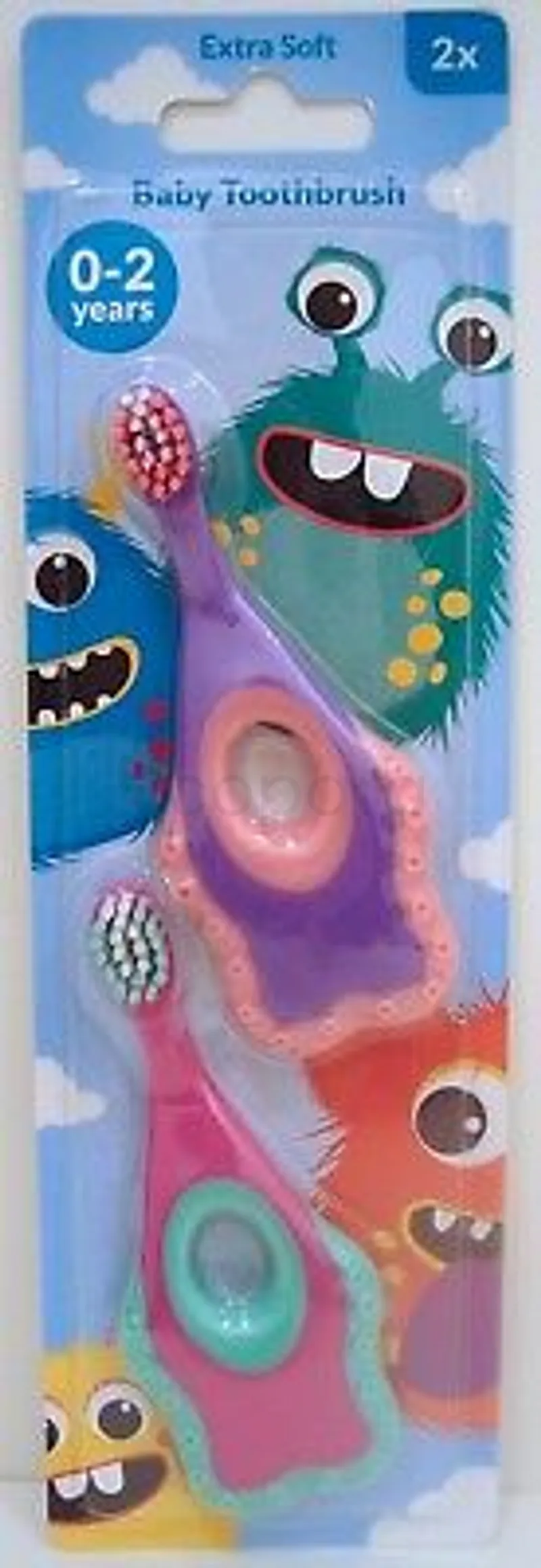 TEDDY CARE BROSSE A DENTS BEBE EXTRA SOFT 0-2MOIS BOITE DE 2