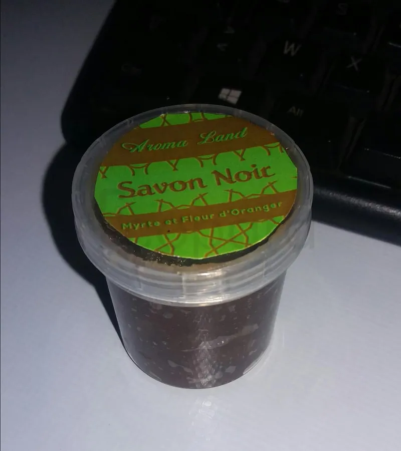 AROMA LAND SAVON NOIR MYRTE ET FLEUR D'ORANGE 5G