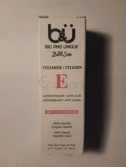 B&U BIO AND UNIQUE BIO SOIN VITAMINE E GOUTTES BUVABLES 15ML