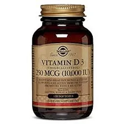 SOLGAR VITAMINE D3 250MCG 10000UI BOITE DE 120 SOFTGELS