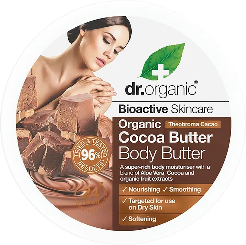 DR ORGANIC COCOA BUTTER BODY BUTTER 200ML