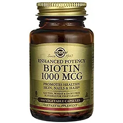SOLGAR BIOTINE 1000 MCG BOITE DE 100 CAPSULES