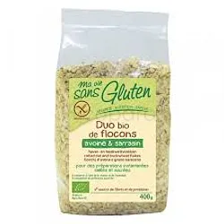 MA VIE SANS GLUTEN DUO BIO DE FLOCONS AVOINE & SARRASIN 400G