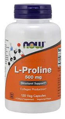NOW L-PROLINE 500MG BOITE DE 120 COMPRIMES
