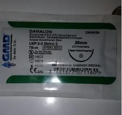GMD DAMALON 3-0 POLYAMIDE BLACK REFERENCE DN3M26