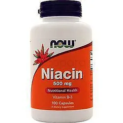 NOW NIACIN 500MG BOITE DE 100 CAPSULES