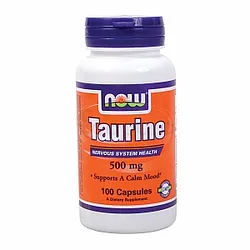 NOW TAURINE 500MG BOITE DE 100 CAPSULES