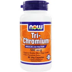 NOW TRI- CHROMIUM 500MCG BOITE DE 90 CAPSULES