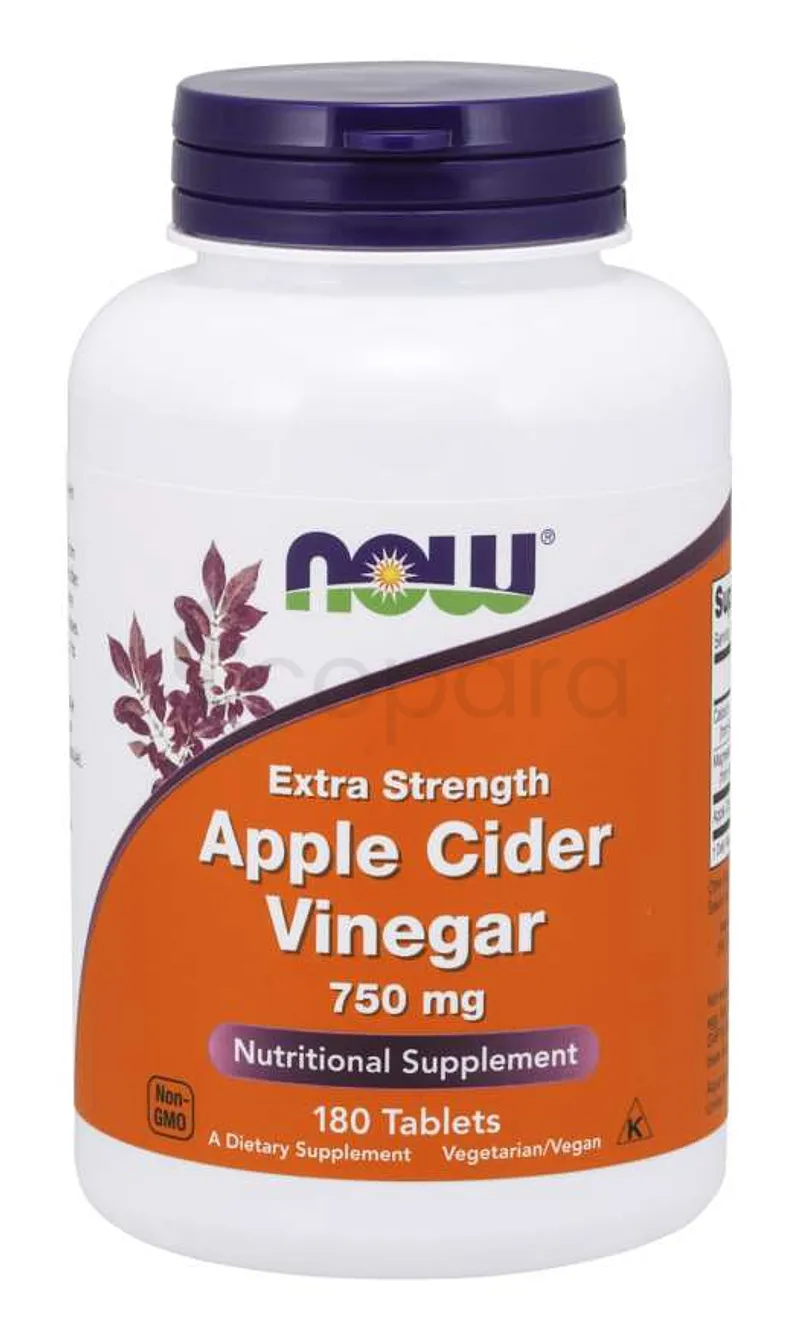 NOW APPLE CIDER VINEGAR 750MG BOITE DE 180 COMPRIMES