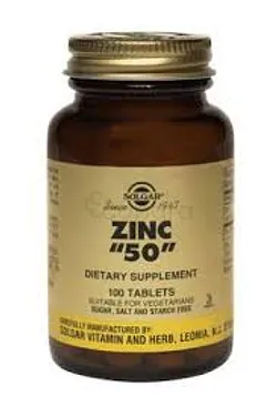 SOLGAR ZINC 50MG BOITE DE 100 COMPRIMES