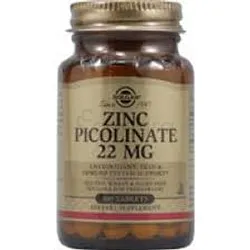 SOLGAR ZINC PICOLINATE 22MG BOITE DE 100 COMPRIMES
