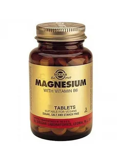 SOLGAR MAGNESIUM WITH VITAMIN B6 BOITE DE 250 COMP