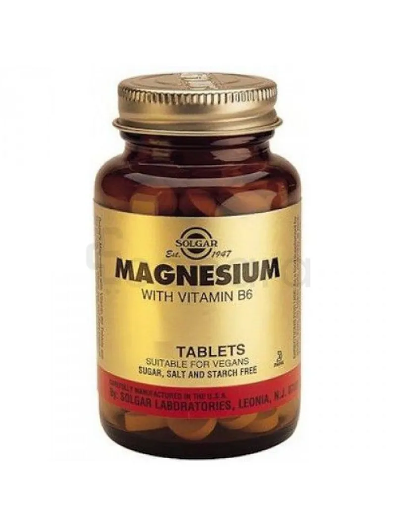 SOLGAR MAGNESIUM WITH VITAMIN B6 BOITE DE 250 COMP