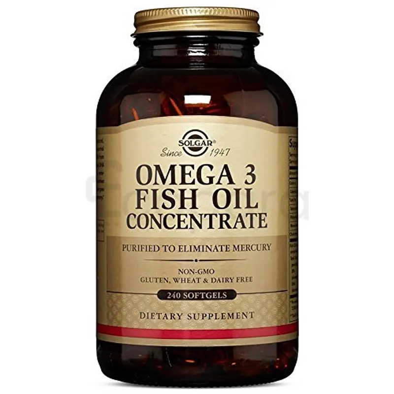 SOLGAR OMEGA 3 FISH OIL CONCENTRATE BOITE DE 240 SOFTGELS