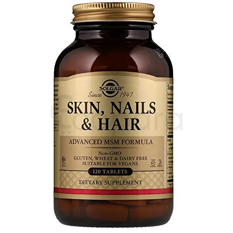 SOLGAR SKIN NAILS & HAIR BOITE DE 120 COMPRIMES