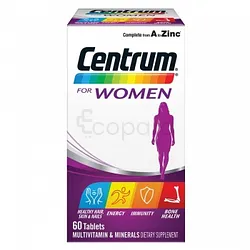 CENTRUM FOR WOMEN MULTIVITAMINES BOITE DE 60 COMPRIMES