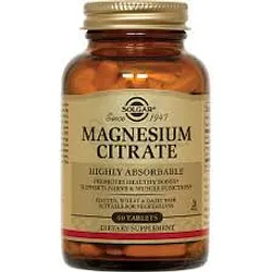 SOLGAR MAGNESIUM CITRATE BOITE DE 60 COMPRIMES