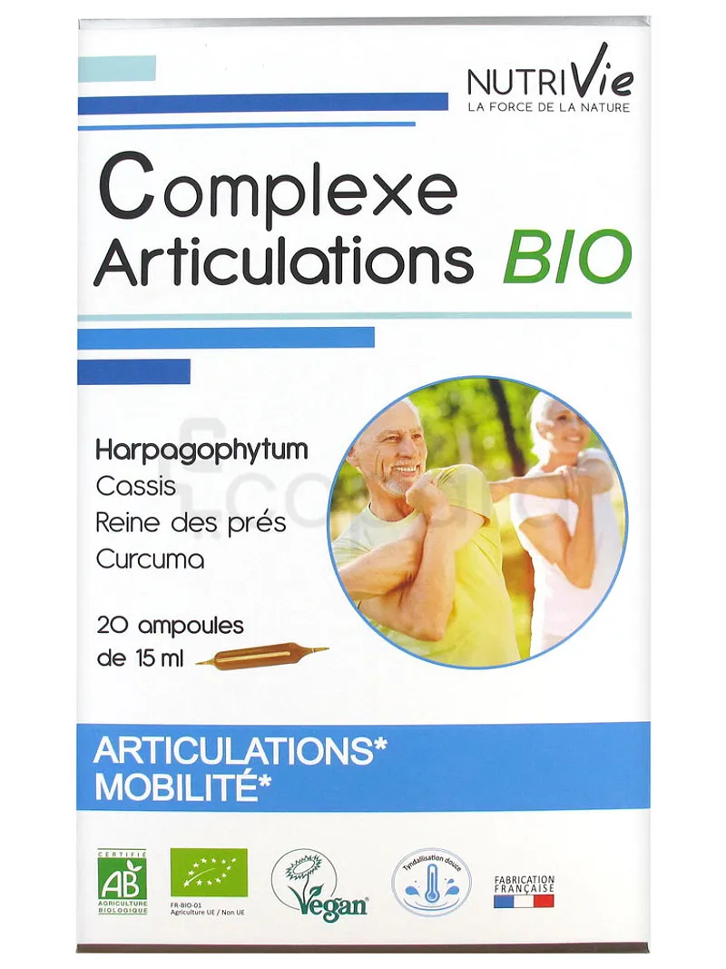 NUTRIVIE COMPLEXE ARTICULATIONS BIO 15ML BOITE DE 20 AMPOULES