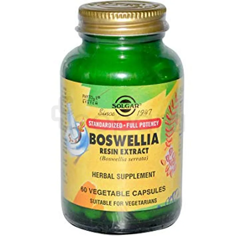SOLGAR BOSWELLIA RESIN EXTRACT BOITE DE 60 CAPSULES