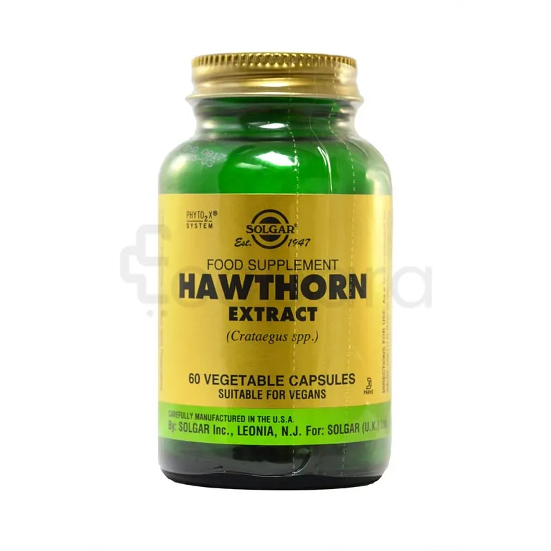SOLGAR HAWTHORN EXTRACT BOITE DE 60 CAPSULES