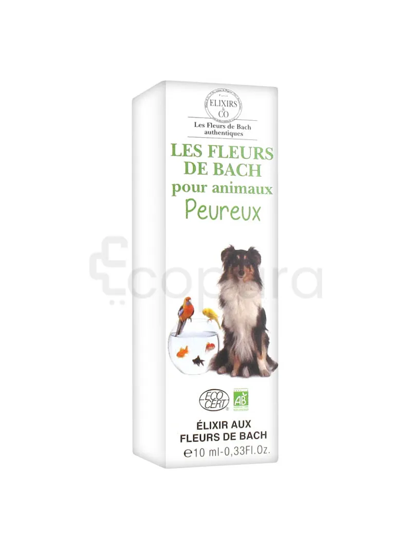 ELIXIRS ET CO FLEURS DE BACH POUR ANIMAUX PEUREUX 10ML