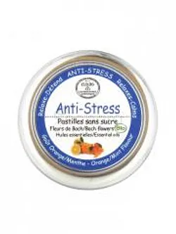 ELIXIRS ET CO ELIXIR PASTILLES ANTI-STRESS SANS SUCRE AU FLEURS DE BACH ET HUILES ESSENTIELLES 45G