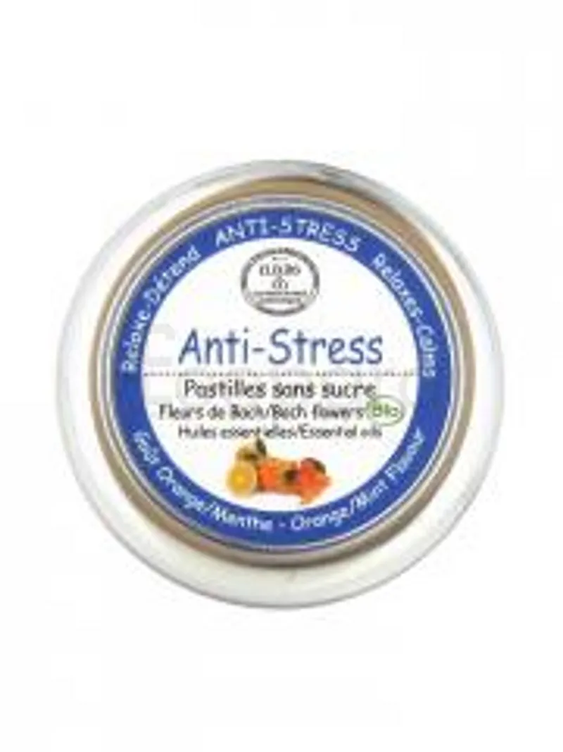 ELIXIRS ET CO ELIXIR PASTILLES ANTI-STRESS SANS SUCRE AU FLEURS DE BACH ET HUILES ESSENTIELLES 45G
