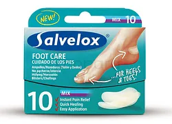 SALVELOX FOOT CARE FOR HEELS AND TOES PANSEMENTS HYDROCOLLOIDES BOITE DE 10