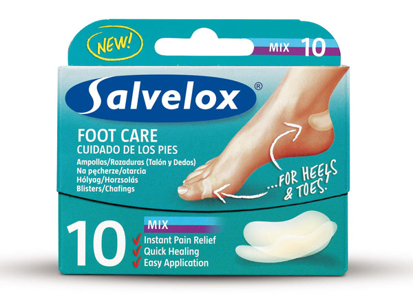 SALVELOX FOOT CARE FOR HEELS AND TOES PANSEMENTS HYDROCOLLOIDES BOITE DE 10