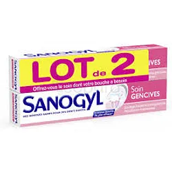 SANOGYL LOT DE 2 DENTIFRICES SOIN GENCIVES 2*75ML + BROSSE A DENTS -50%