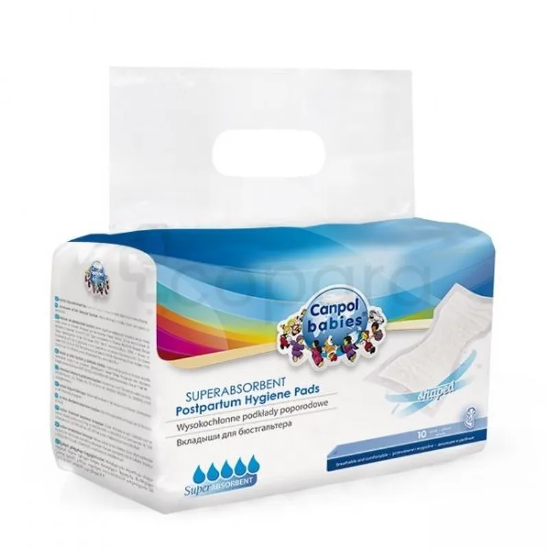 CANPOL BABIES SERVIETTE HYGIENE 35*19CM BOITE DE 10 REFERENCE 73/003