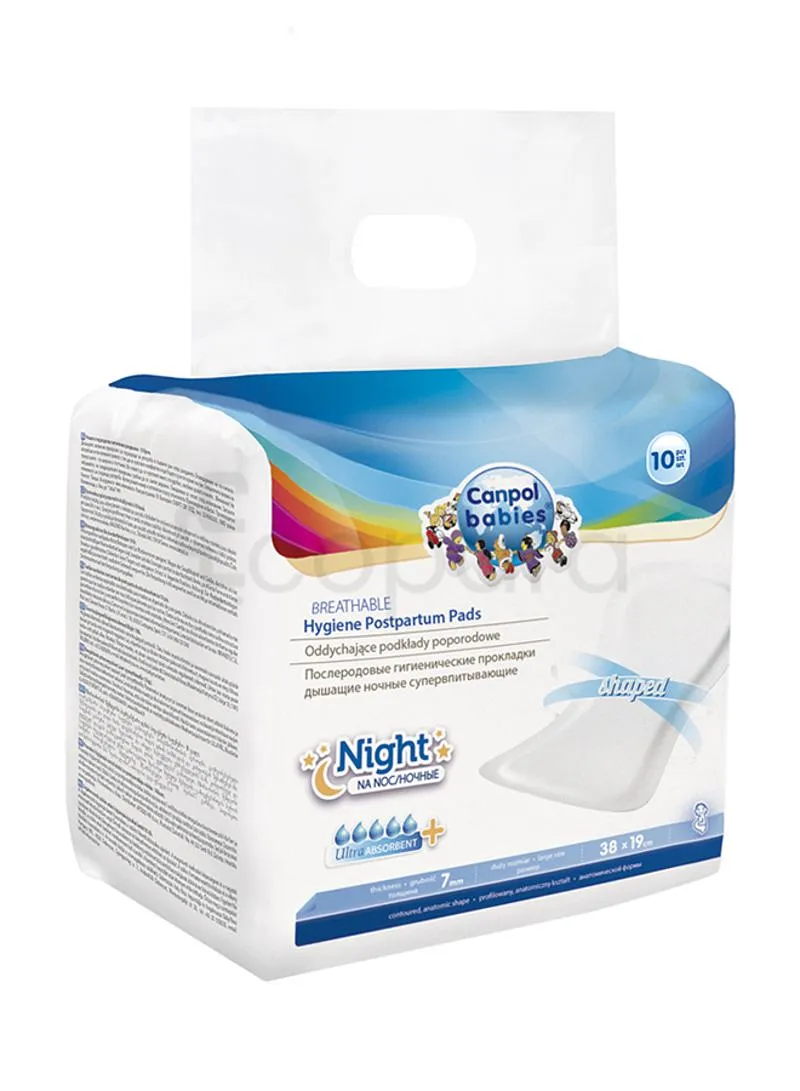 CANPOL BABIES SERVIETTES HYGIENE NIGHT BOITE DE 10