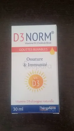 D3 NORM 100UI OSSATURE ET IMMUNITE GOUTTES BUVABLES 30ML