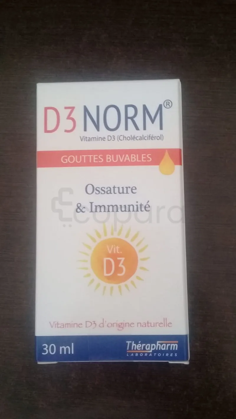 D3 NORM 100UI OSSATURE ET IMMUNITE GOUTTES BUVABLES 30ML
