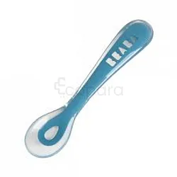 BEABA CUILLERE 2EME AGE SILICONE BLEU REFERENCE 913426