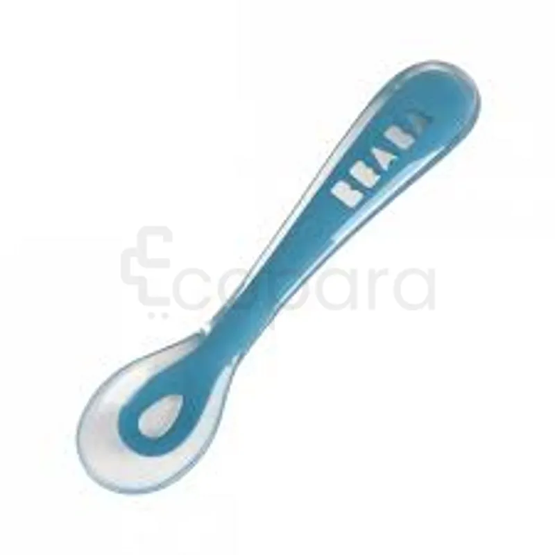 BEABA CUILLERE 2EME AGE SILICONE BLEU REFERENCE 913426