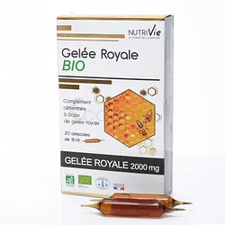 NUTRIVIE GELÉE ROYALE BIO 15ML BOITE DE 20 AMPOULES